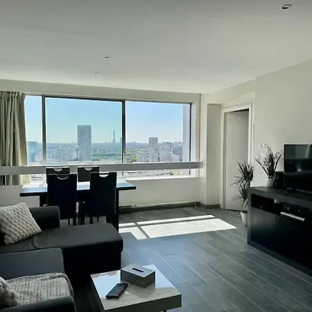 Paris La Defense Eiffel Tower Skyline Апартаменты