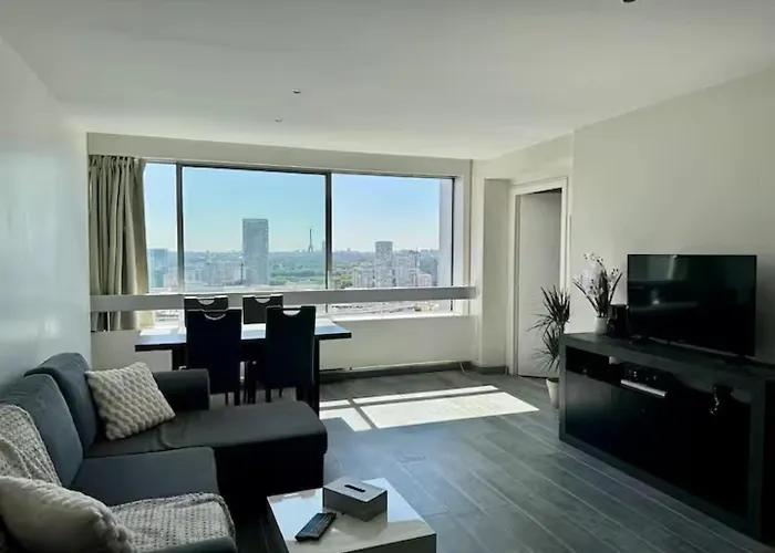 Paris La Defense Eiffel Tower Skyline Apartamento
